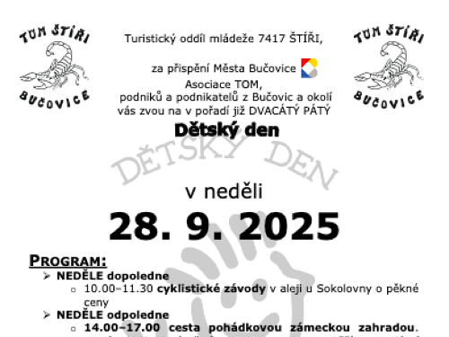 Plakát události Dětský den