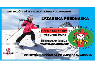 Plakát události Beseda - Jak naučit děti lyžovat