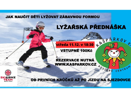 Plakát události Beseda - Jak naučit děti lyžovat