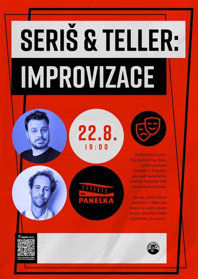 Plakát události Seriš and Teller - Improvizace