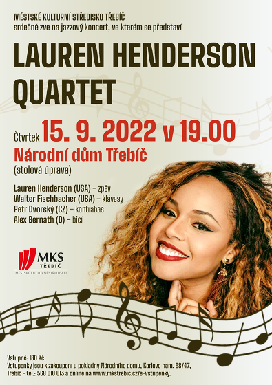 Plakát události Lauren Henderson Quartet