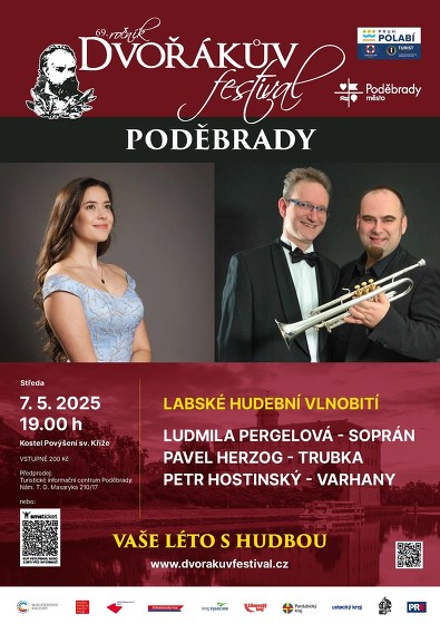 Plakát události Dvořákův festival: Labské hudební vlnobití