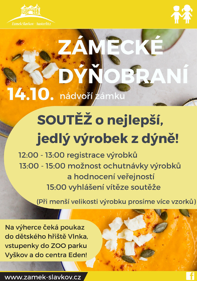 Plakát události Soutěž o nejlepší, jedlý výrobek z dýně!