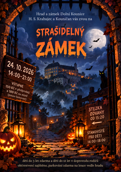 Plakát události Strašidelný zámek Dolní Kounice