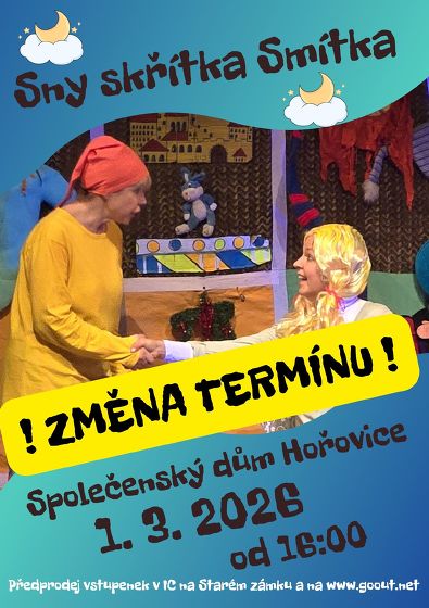 Plakát události Sny skřítka Smítka - NOVÝ TERMÍN !