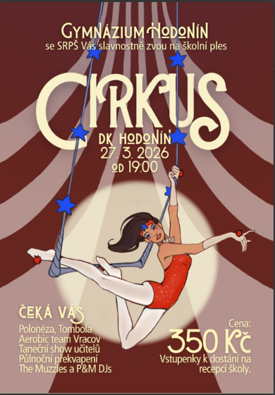 Plakát události Ples Gymnázia Hodonín
