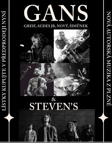 Plakát události GANS & STEVEN'S | Plzeň | Anděl