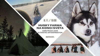 Plakát události Husky farma na konci světa
