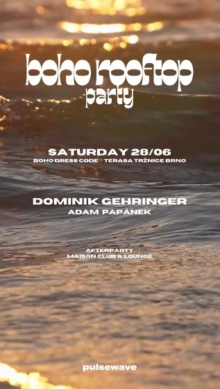 Plakát události Boho Rooftop Party