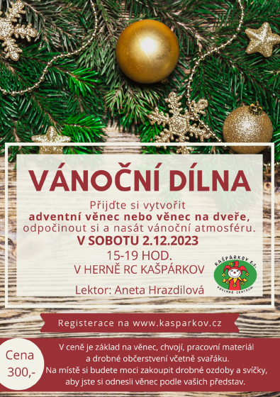 Plakát události Adventní dílna