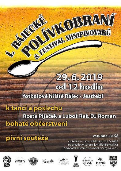 Plakát události 1. Rájecké polívkobraní a festival minipivovarů