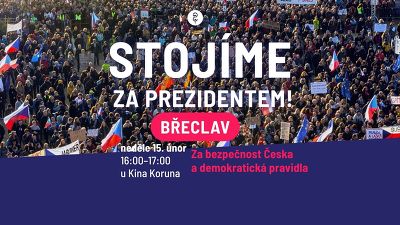 Plakát události Shromáždění na podporu demokratických hodnot