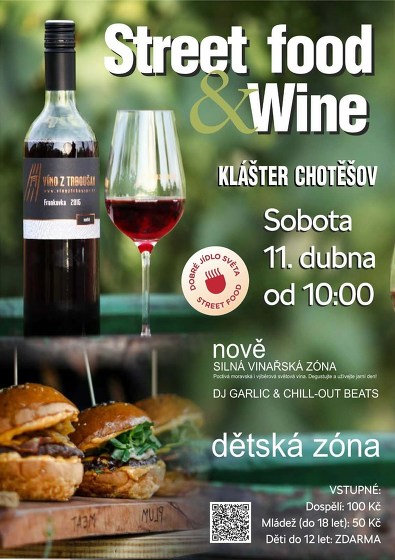Plakát události Dobré jídlo světa Street food a víno Chotěšov 2026, 8. edice