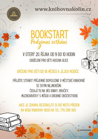 Plakát události Podzimní setkání Bookstart