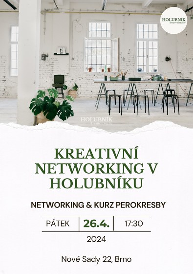 Plakát události Kreativní networking v Holubníku