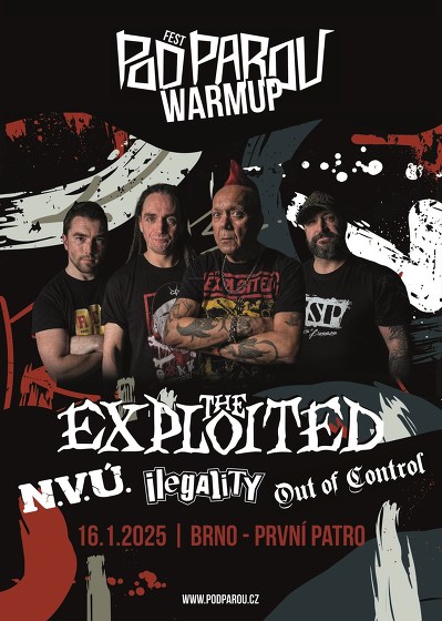 Plakát události THE EXPLOITED - FPP WARM UP