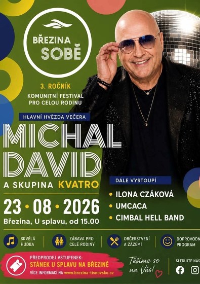 Plakát události Březina SOBĚ 2026 - Michal David