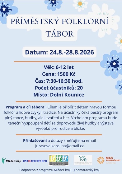 Plakát události Příměstský Folklorní tábor