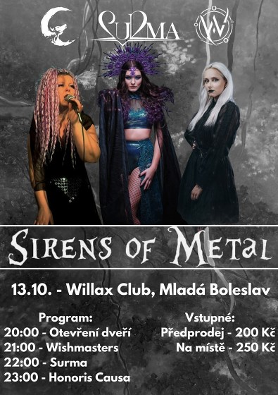 Plakát události Sirens of Metal