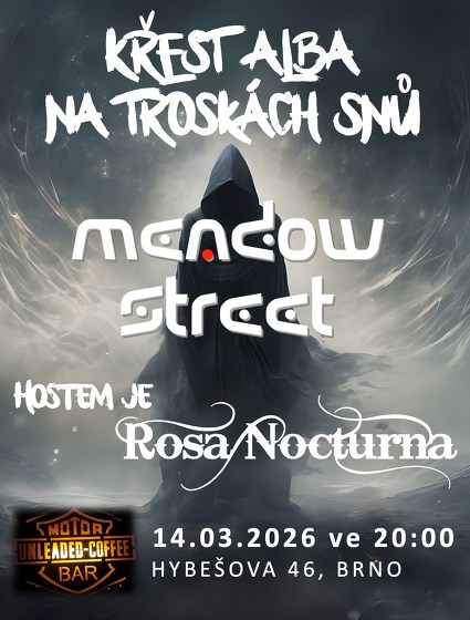 Plakát události MEADOW STREET koncert s křestem alba