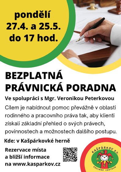 Plakát události Bezplatná právní poradna