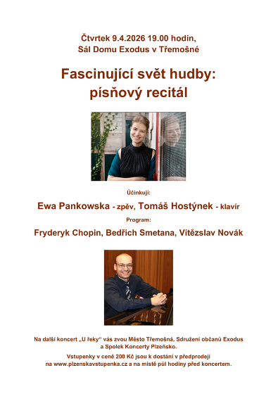 Plakát události Fascinující svět hudby - písňový recitál