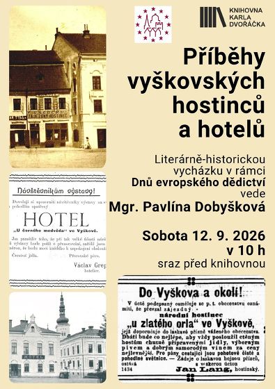 Plakát události Dny evropského dědictví 2026 Příběhy vyškovských hostinců a hotelů