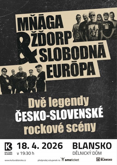 Plakát události Mňága a Žďorp & Slobodná Európa
