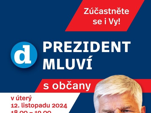 Plakát události Veřejná debata s prezidentem Petrem Pavlem