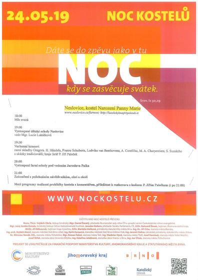 Plakát události Noc kostelů