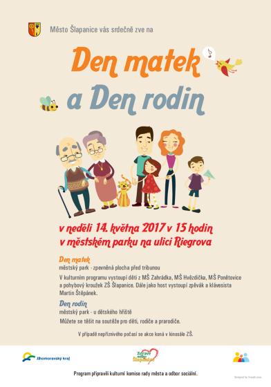 Plakát události Den matek a rodin