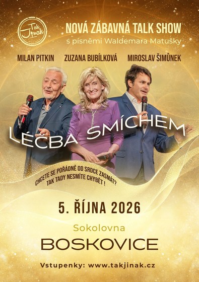 Plakát události Léčba smíchem - Talk show / Bubílková, Pitkin, Šimůnek