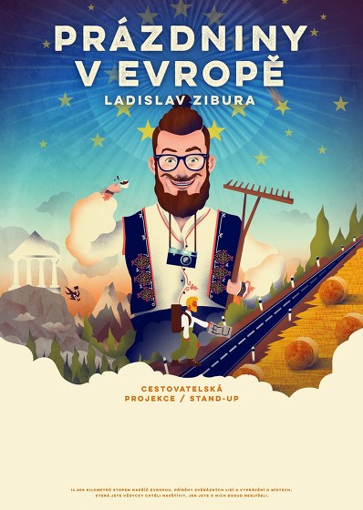 Plakát události Ladislav Zibura - Prázdniny v Evropě