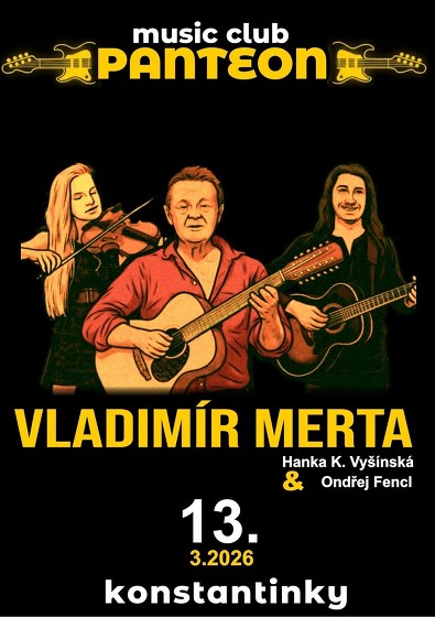 Plakát události VLADIMÍR MERTA a přátelé