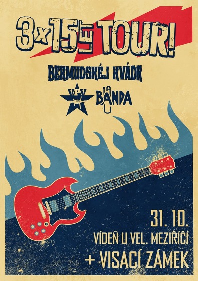 Plakát události Visací zámek + 3×15 let tour!