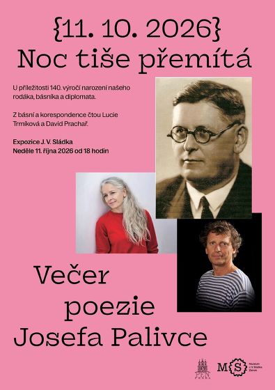 Plakát události Literární večer s poezií Josefa Palivce