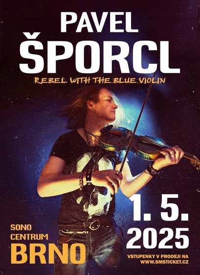 Plakát události Pavel Šporcl - Rebel with the blue violin