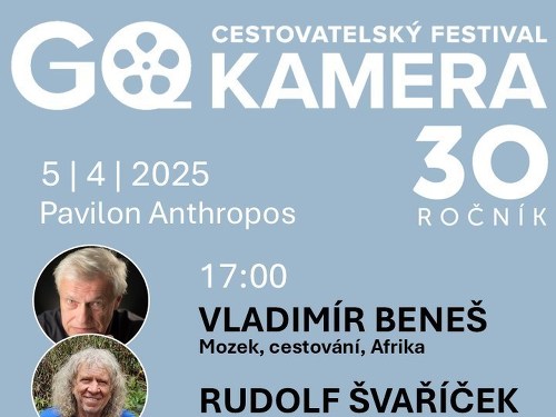 Plakát události GO KAMERA 2025 | Beneš, Švaříček, Merisi a Hrdá, Haluza