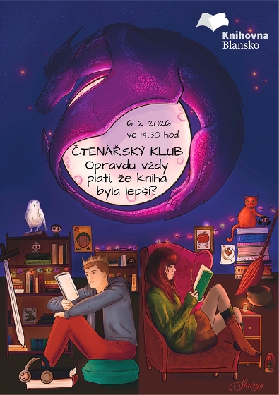Plakát události Čtenářský klub pro mladé dospělé: Opravdu vždy platí, že kniha byla lepší?
