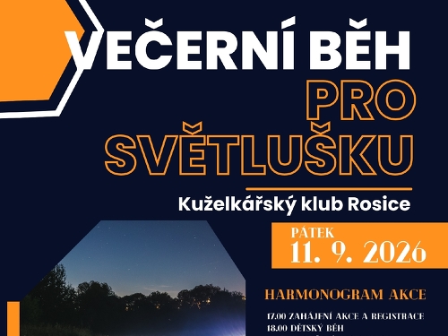 Plakát události Večerní běh pro Světlušku