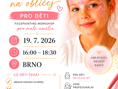 Kurz Malování na obličej pro děti BRNO