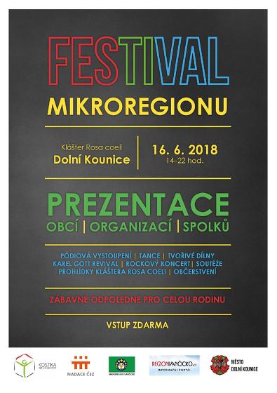 Plakát události Festival mikroregionu Ivančicko (Klášter Rosa Coeli)