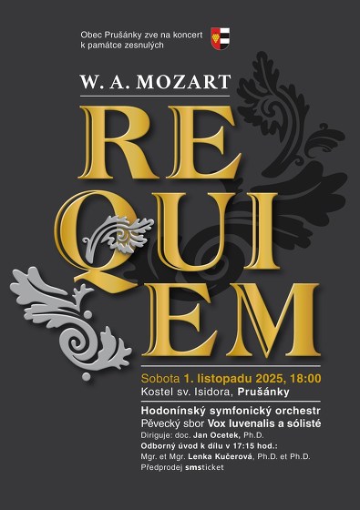 Plakát události Koncert W. A. Mozart - Requiem