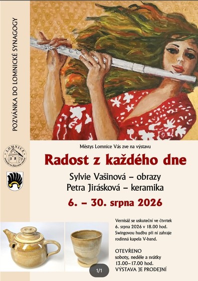 Plakát události Vystava Lomnice Vašínová a Jiráskova- radost z každého dne