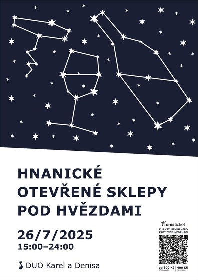 Plakát události Hnanické otevřené sklepy pod hvězdami 2025