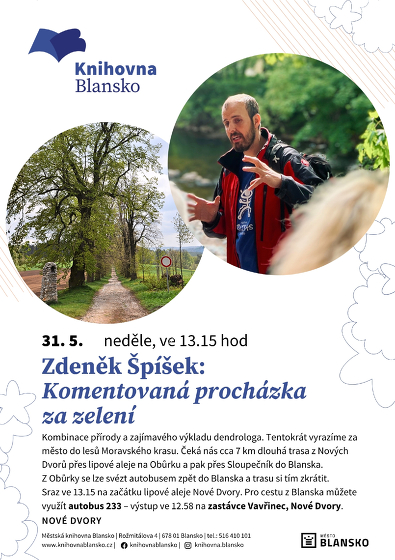 Plakát události Zdeněk Špíšek: Komentovaná procházka za zelení