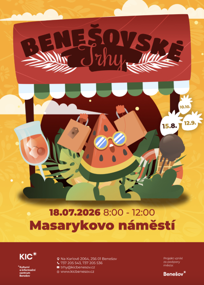 Plakát události Benešovské trhy