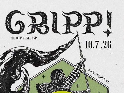 Plakát události GRIPP! (ESP) + BLANK OUT (CZ)
