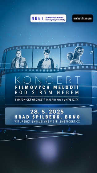 Plakát události Koncert filmových melodií pod širým nebem | Brno
