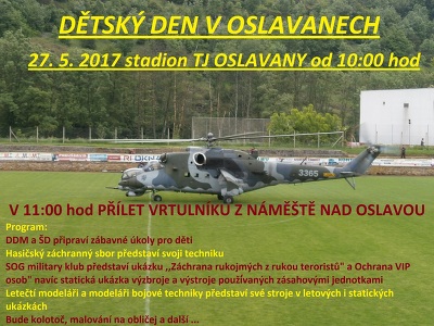 Plakát události Dětský den v Oslavanech